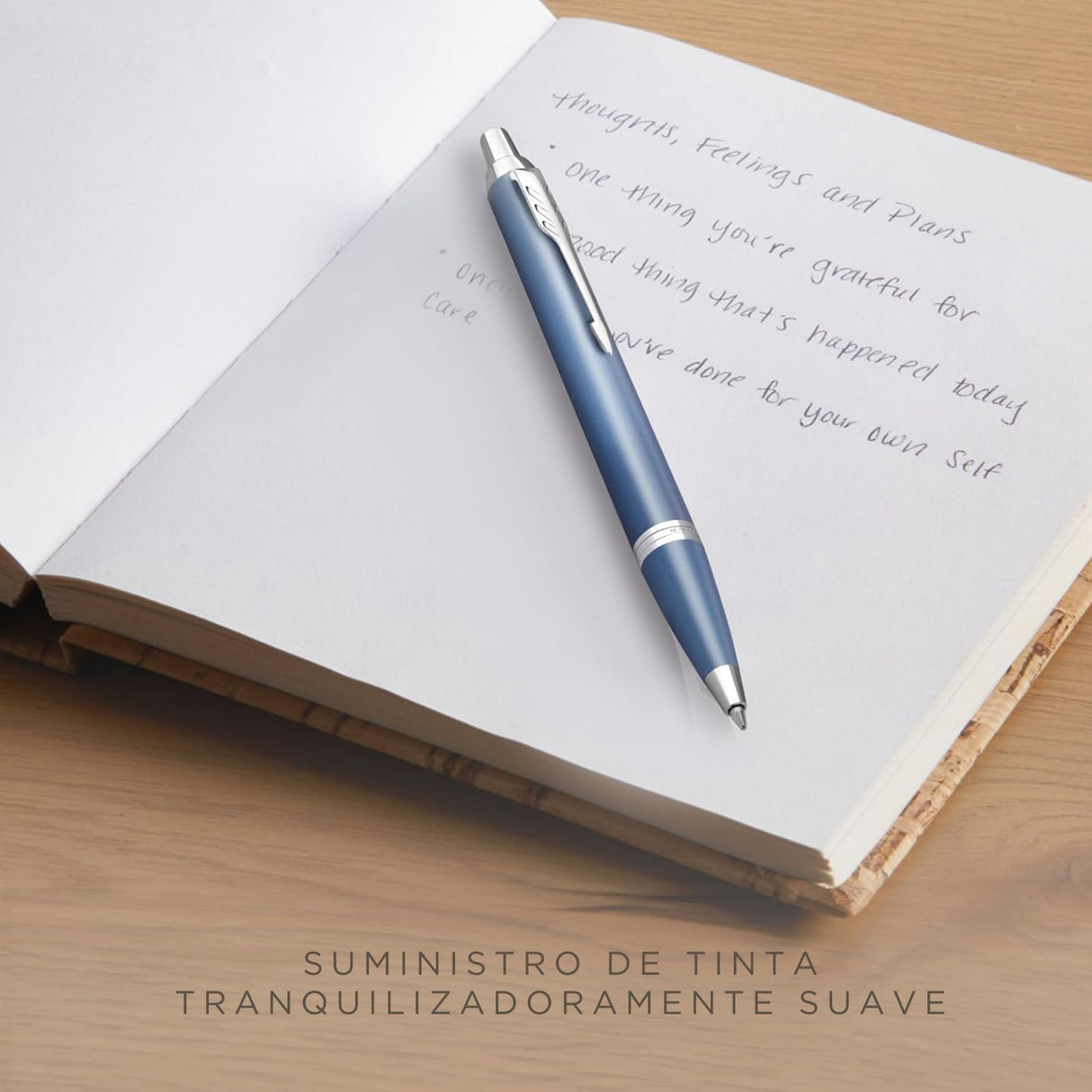 Parker - Bolígrafo IM Writing Rituals Tinta Azul, Punta M, Peaceful Blue