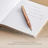 Parker - Bolígrafo IM Writing Rituals Tinta Azul, Punta M, Uplifting Orange