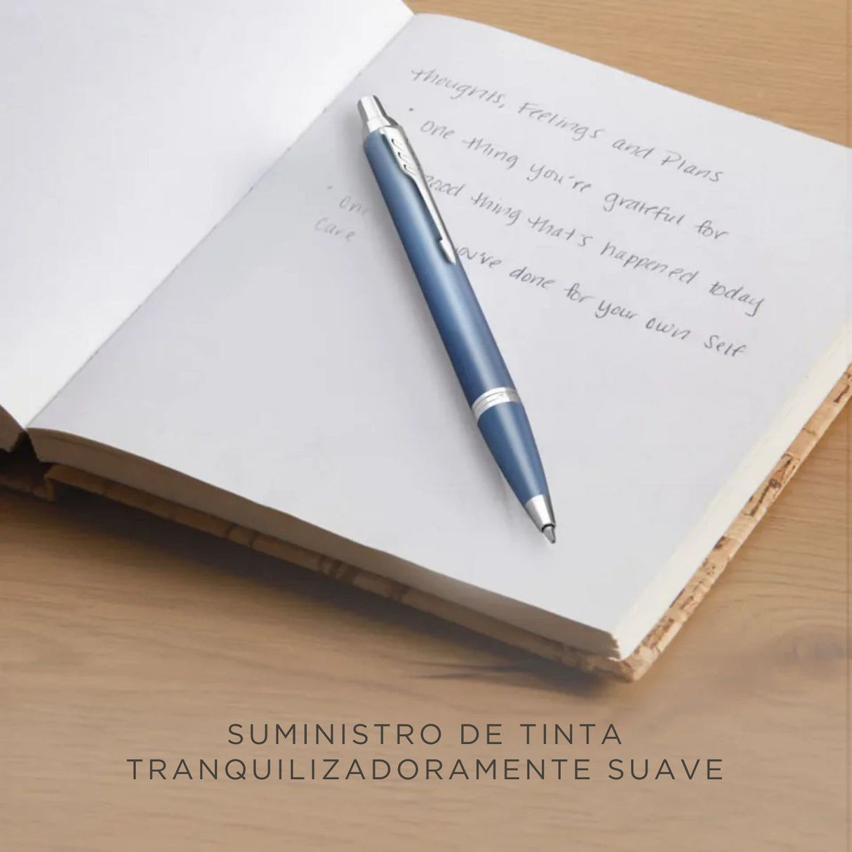Parker - Pluma IM Writing Rituals Tinta Azul, Punta M, Peaceful Blue