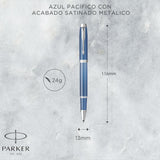 Parker - Rollerball IM Writing Rituals Tinta Azul, Punta F, Peaceful Blue