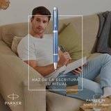 Parker - Rollerball IM Writing Rituals Tinta Azul, Punta F, Peaceful Blue