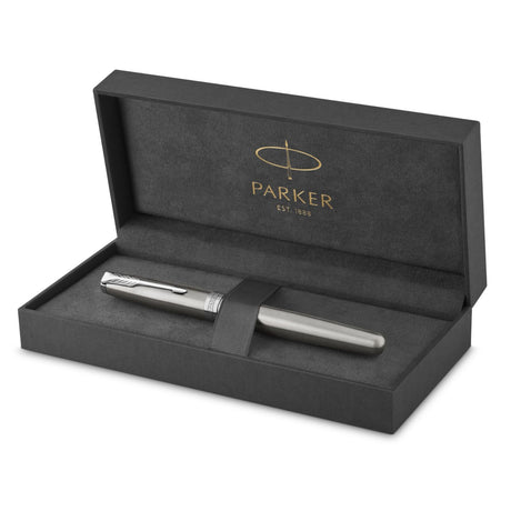 Parker Sonnet - Roller Stainless Steel Palladium Trim, Punta Media, Tinta Negra