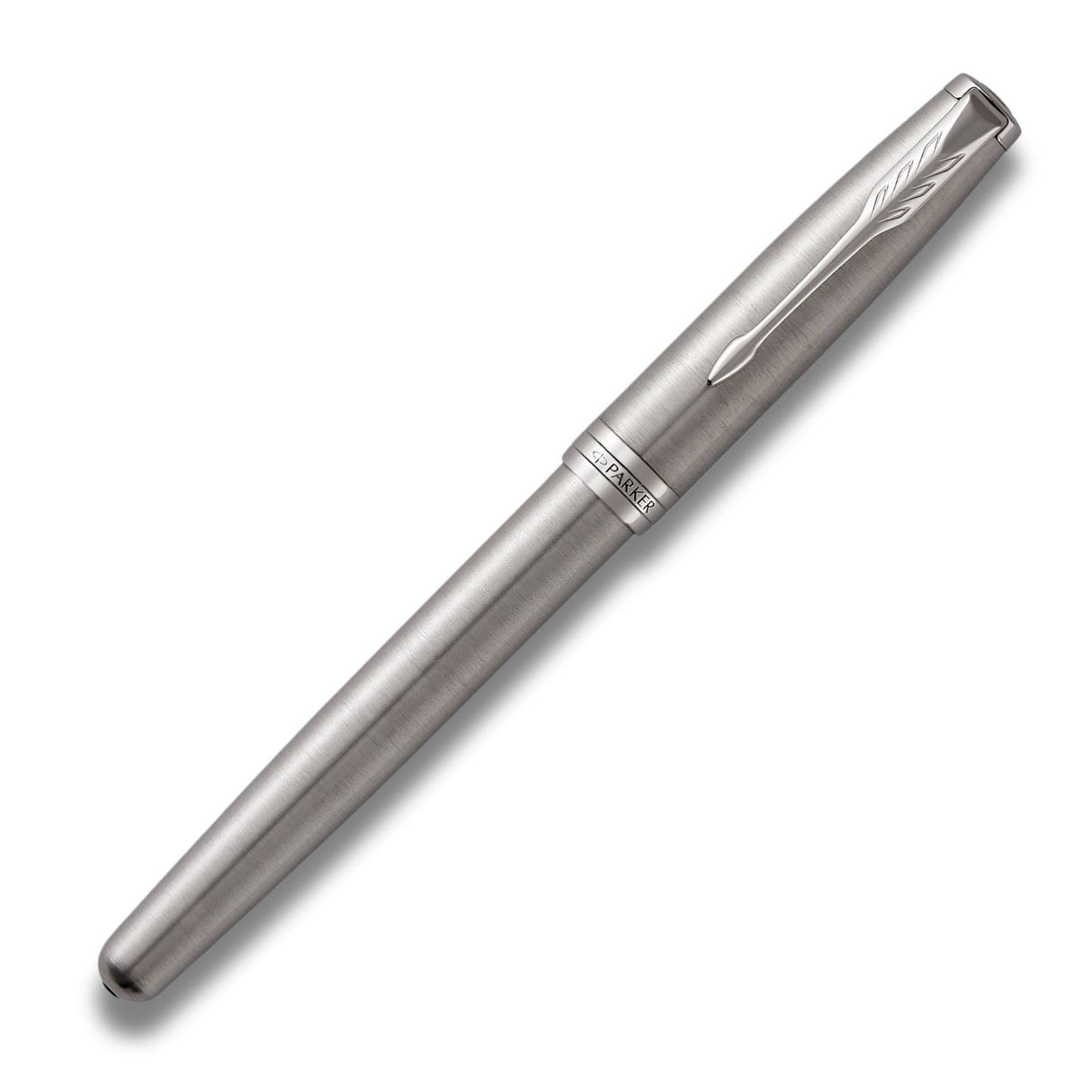 Parker Sonnet - Roller Stainless Steel Palladium Trim, Punta Media, Tinta Negra