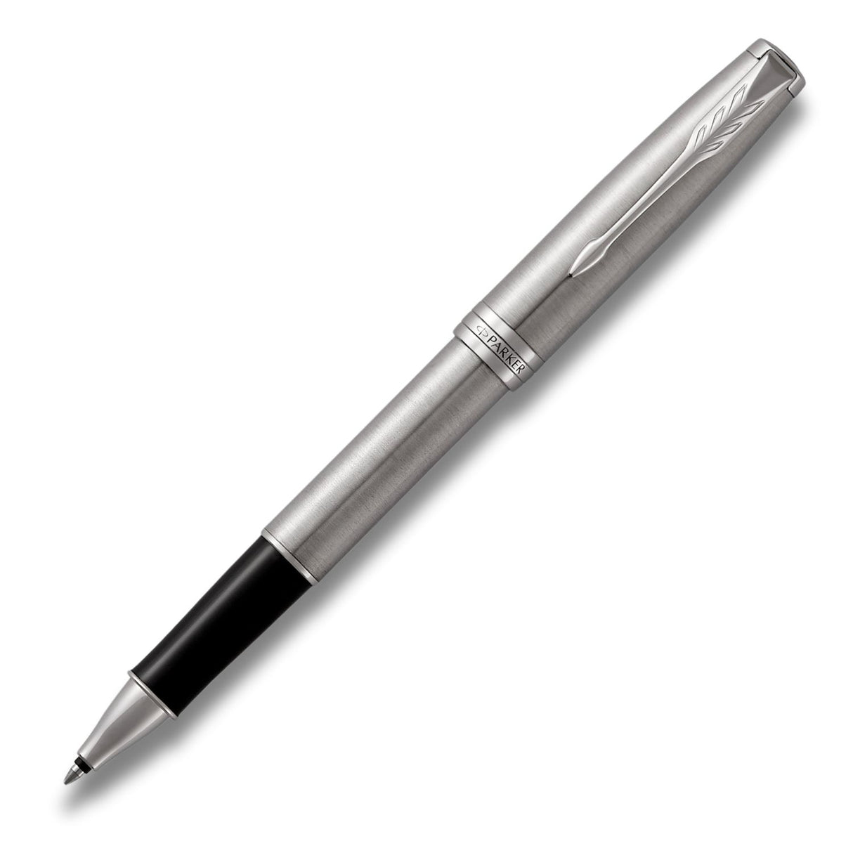 Parker Sonnet - Roller Stainless Steel Palladium Trim, Punta Media, Tinta Negra