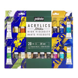 Pebeo Studio - Set 20 Acrílicos Tubos 20 ml