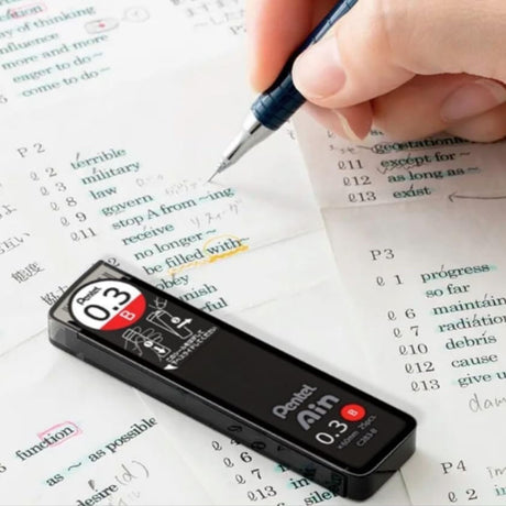 Pentel - Pack 15 Minas para Portaminas Ain Stein 0,3 mm