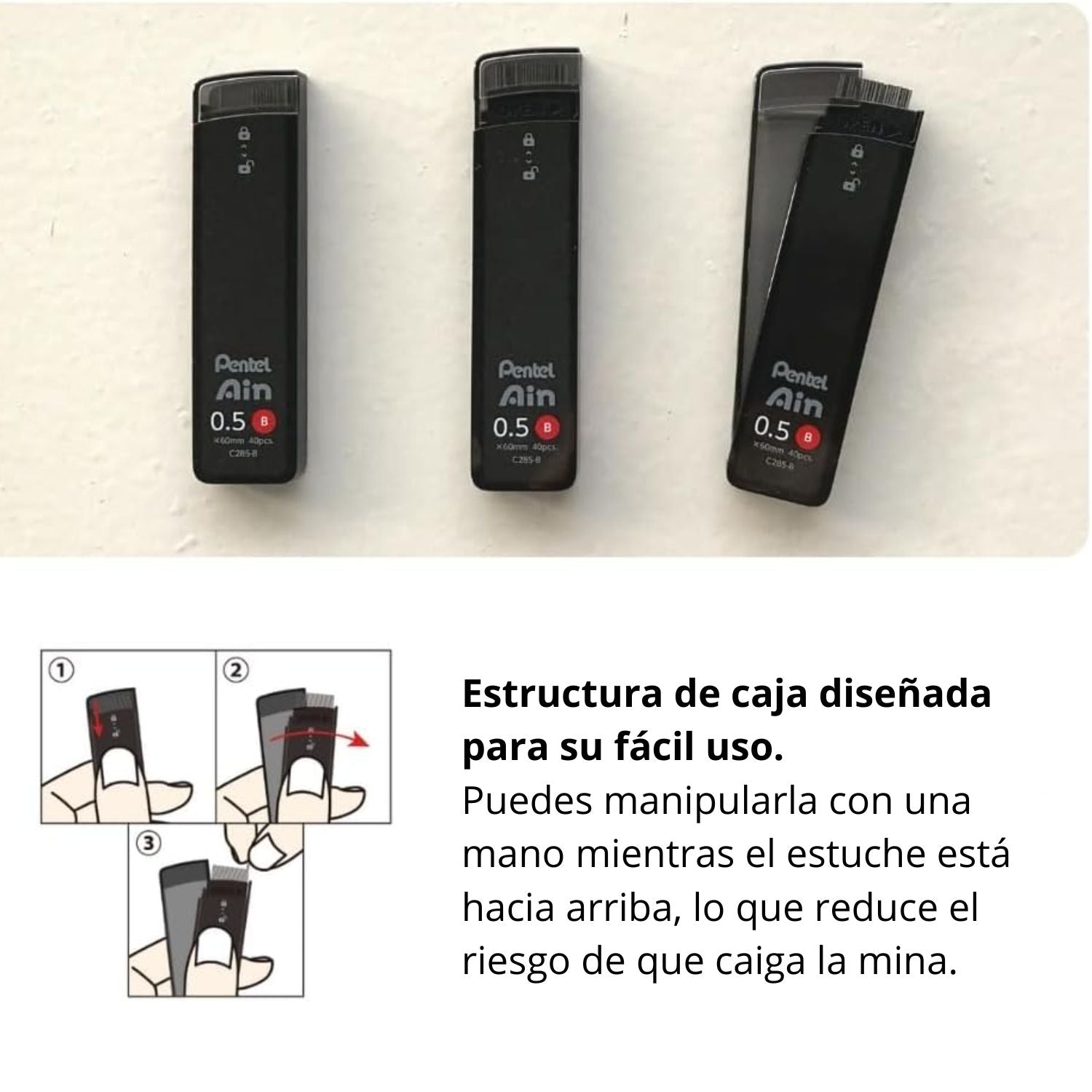 Pentel Mines Fines Pour Porte-mines AIN STEIN C273, Dureté H - Achat