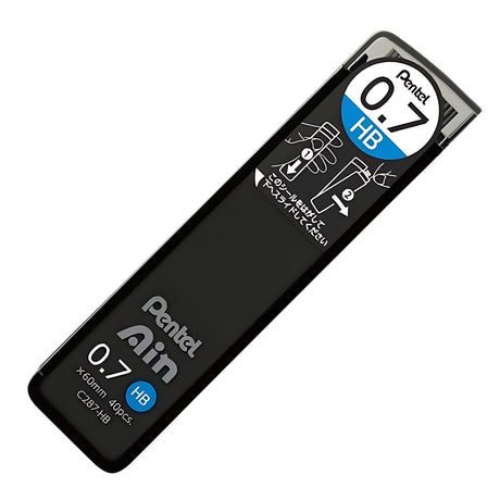 Pentel - Pack 40 Minas para Portaminas Ain Stein 0,7 mm