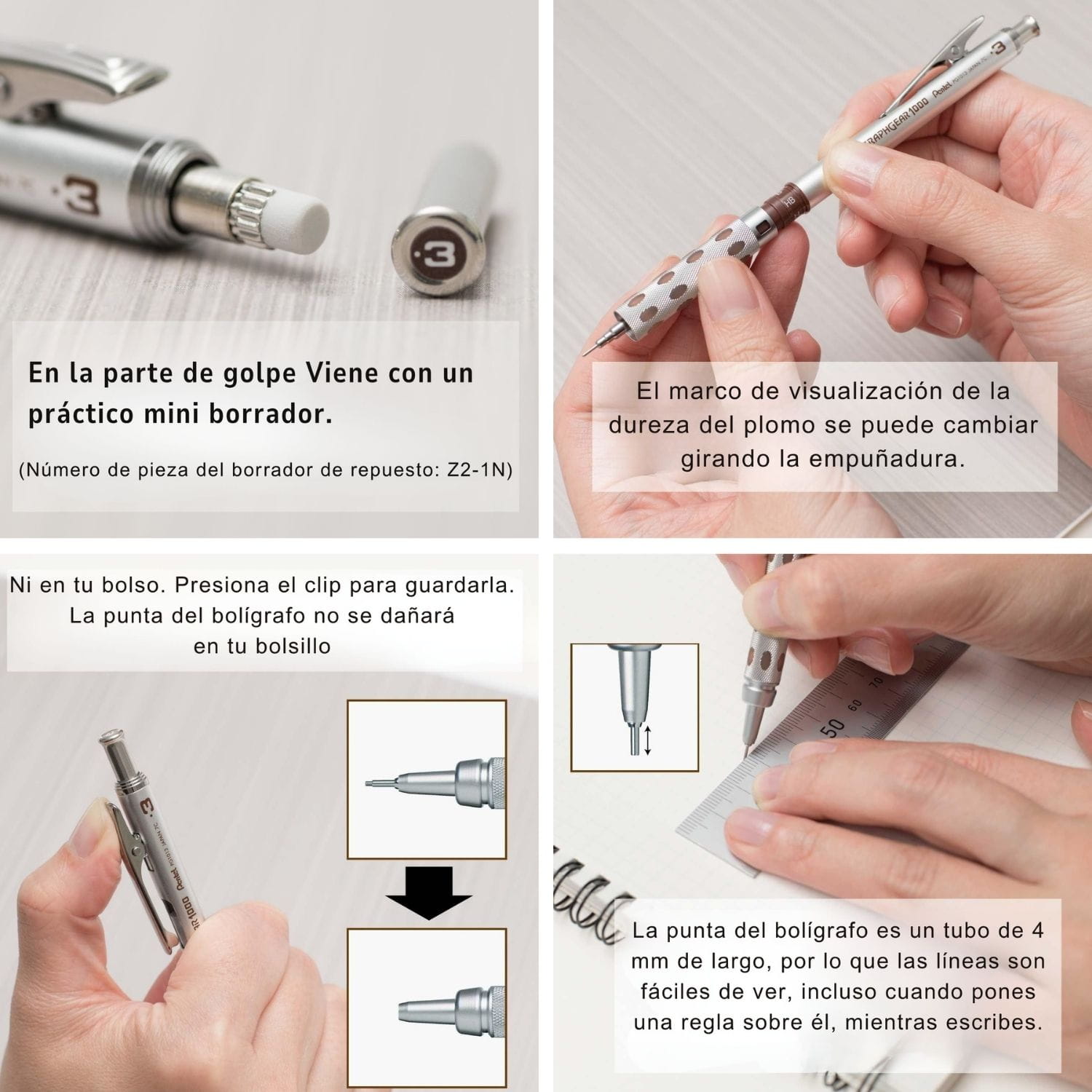 Portaminas Pentel Graphgear 1000 – Dibu Chile