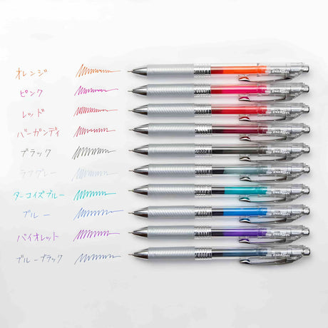 Pentel - Set 10 Lápices Gel Energel InFree 0,4 mm