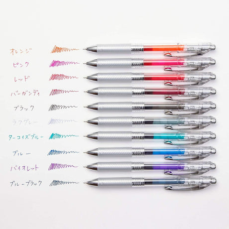 Pentel - Set 10 Lápices Gel Energel InFree 0,7 mm
