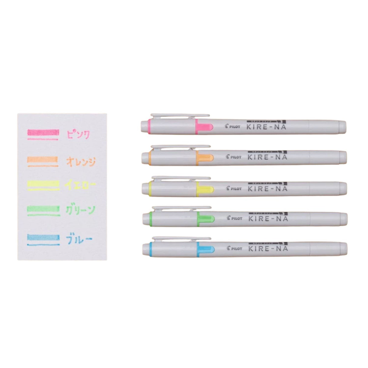 Pilot Kire-Na - Set 5 Destacadores Doble Punta Basic