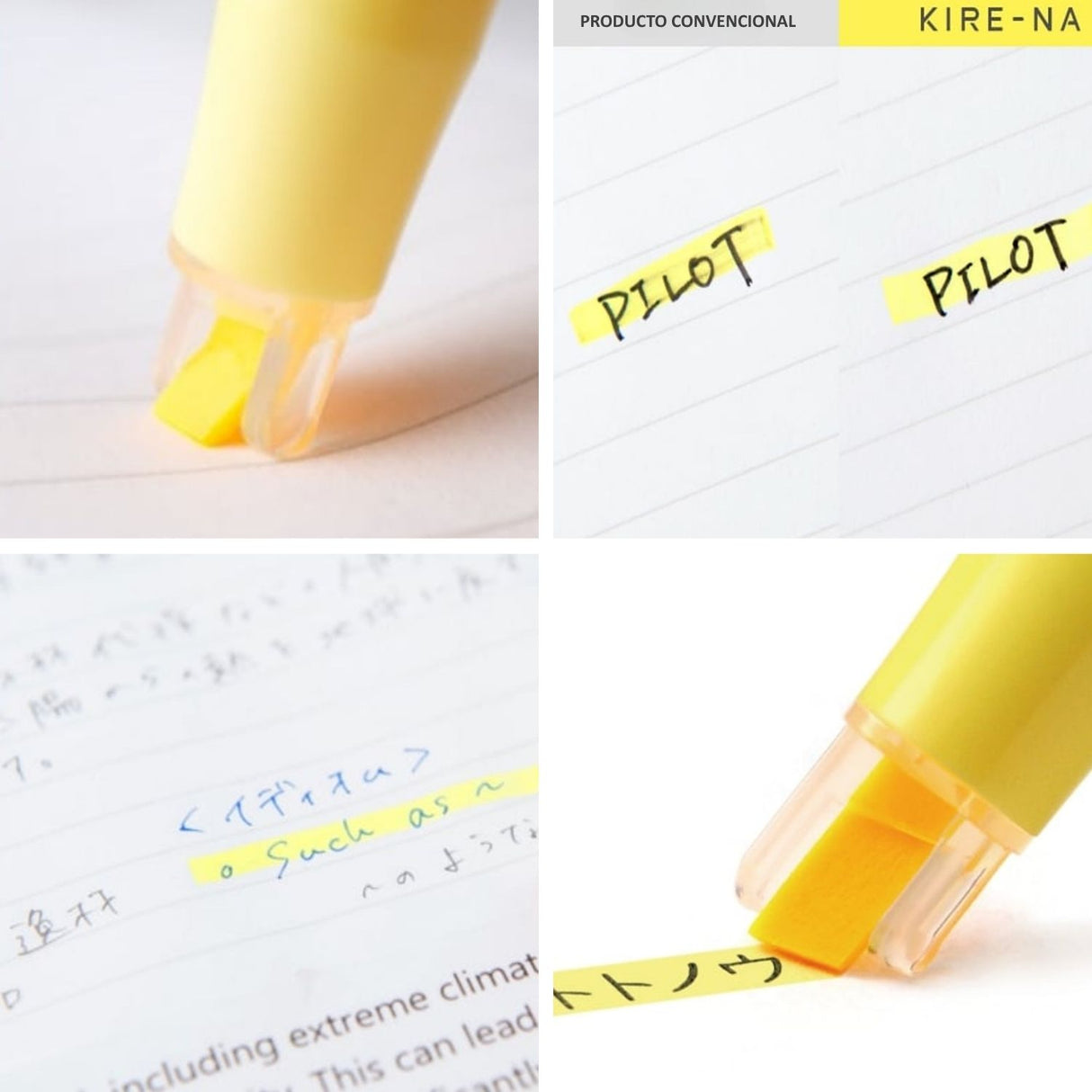 Pilot Kire-Na - Set 5 Destacadores Doble Punta Basic