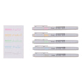 Pilot Kire-Na - Set 5 Destacadores Doble Punta Pale
