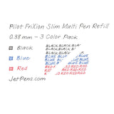 Pilot - Pack 3 Repuestos Lápiz Gel Frixion Ball Slim LFBTRF30UF-3 Punta 038