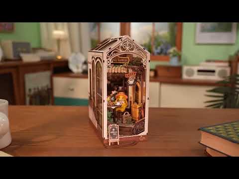 Rolife Booknook & Wonderland - Separador de Libros Holiday Café