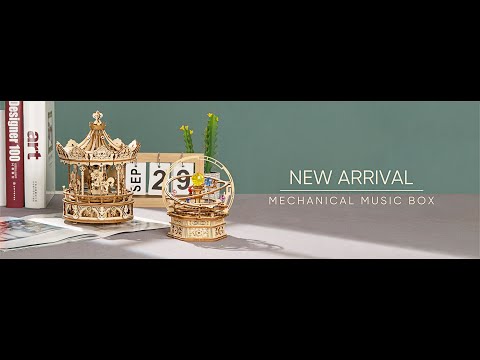 Rokr Mechanical Music Box - Puzzle 3D Romantic Carousel