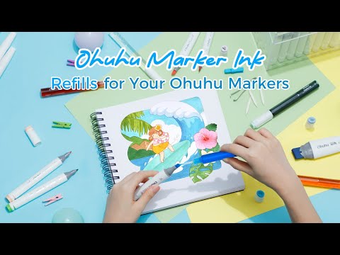Ohuhu Marker Ink - Tinta al Alcohol Recarga 16 ml