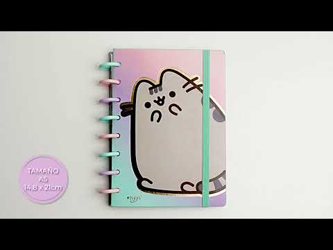 Mooving - Cuaderno de Discos Loop A5 Pusheen