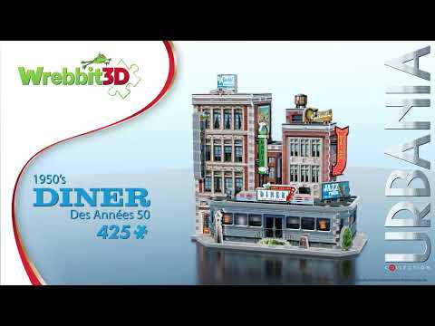Wrebbit - Puzzle 3D Retropolis Collection 1950's Diner