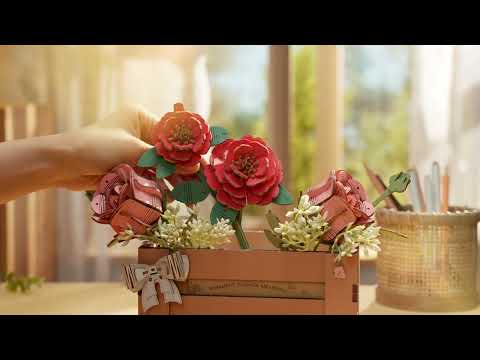 Rowood Wooden Bloom Craft - Miniatura Armable Flor Wooden Bloom Box