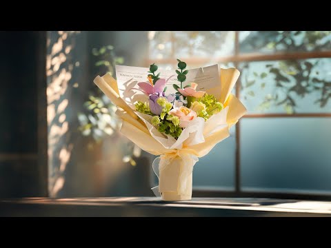 Rokr Floral Art - Puzzle 3D Ramo de Flores Spring Time Bouquet