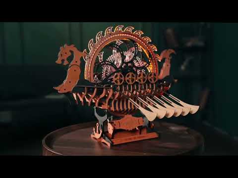 Rokr - Puzzle 3D Viking Dragon Ship