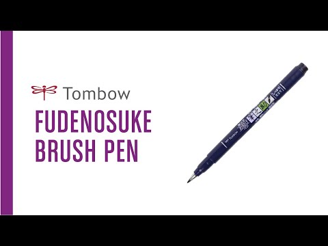 Tombow Fudenosuke - Lápiz de Caligrafía Punta Blanda, Negro