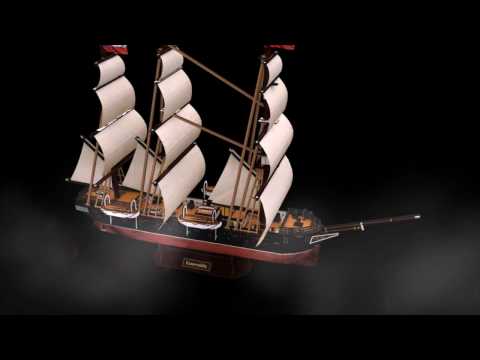 Cubicfun - Puzzle 3D Barco La Corbeta Esmeralda