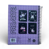 Proarte - Cuaderno Kuromi 16,2 x 21,5 cm 150 h 7 mm