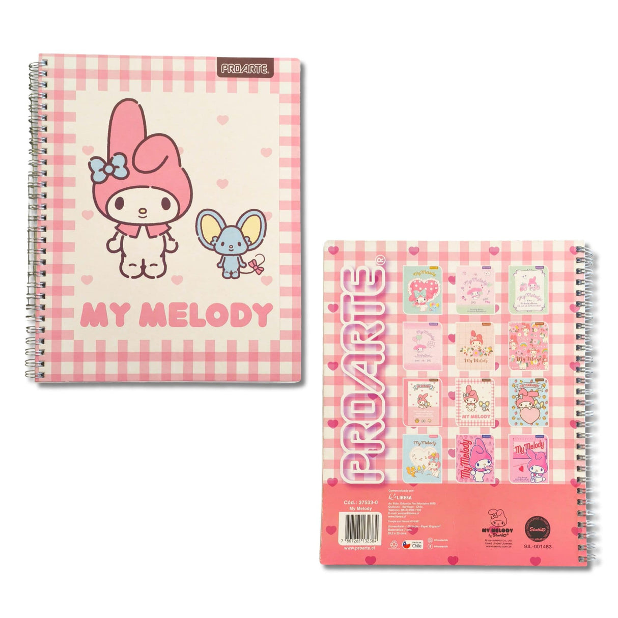 Proarte - Cuaderno Universitario My Melody 100 h 7 mm