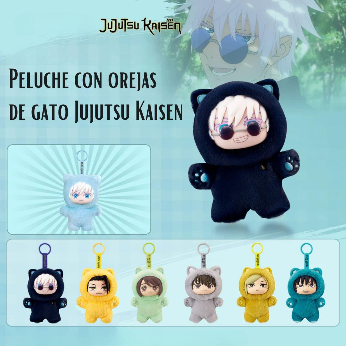 Puremind - Blind Box Jujutsu Kaisen Vinyl Plush Cat Ear