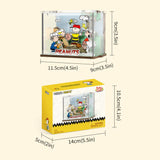 Puremind - Casa Miniatura Snoopy Baseball Time Wooden Mini Scene