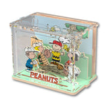 Puremind - Casa Miniatura Snoopy Baseball Time Wooden Mini Scene