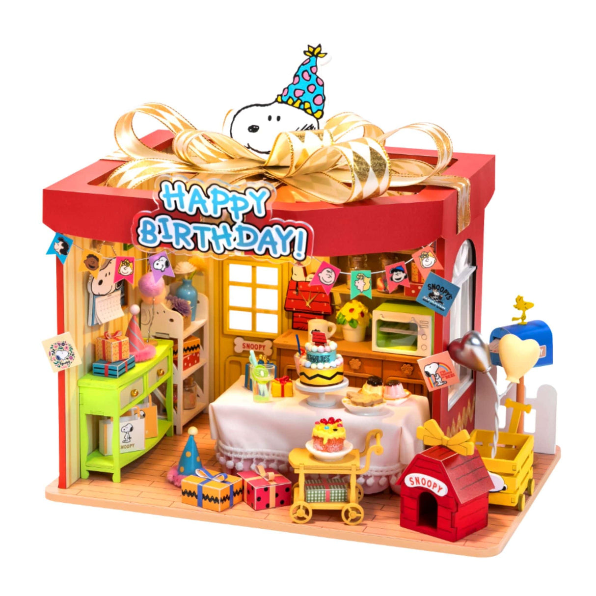 Puremind - Casa Miniatura Snoopy Birthday Party