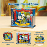 Puremind - Casa Miniatura Snoopy Happy Stage Wooden Mini Scene