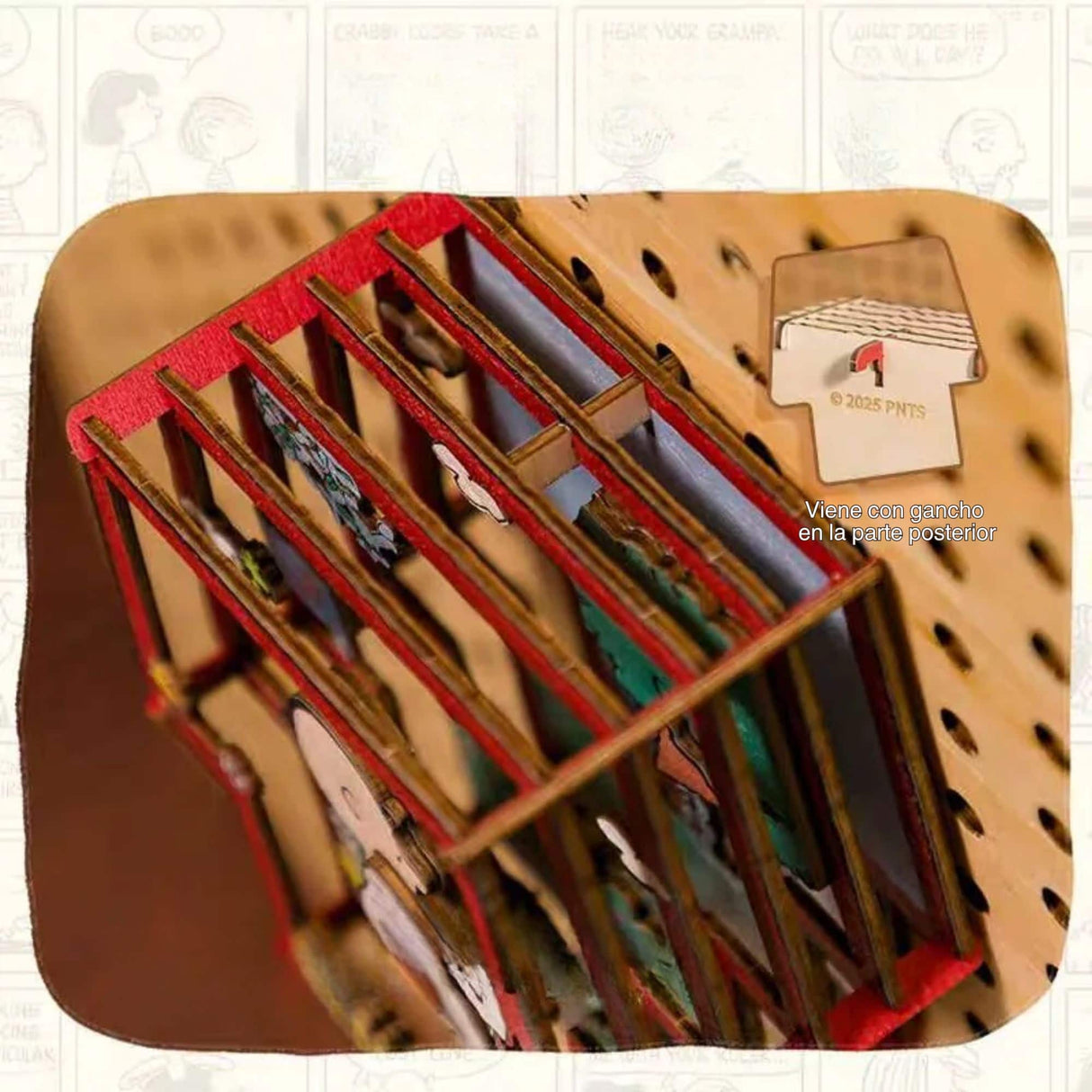 Puremind - Casa Miniatura Snoopy Healing Hug Wooden Theater