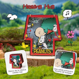 Puremind - Casa Miniatura Snoopy Healing Hug Wooden Theater