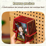 Puremind - Casa Miniatura Snoopy Healing Hug Wooden Theater