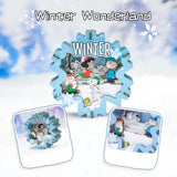 Puremind - Casa Miniatura Snoopy Skating Funland Wooden Theater