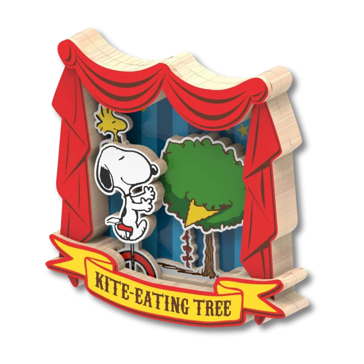 Puremind - Imán Snoopy Circus Adventure Wooden Magnet