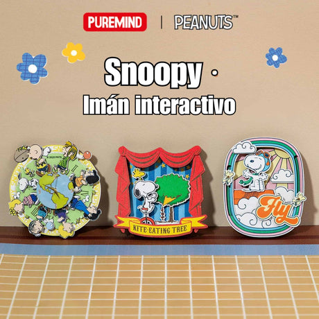 Puremind - Imán Snoopy Pilot Dreams Wooden Magnet