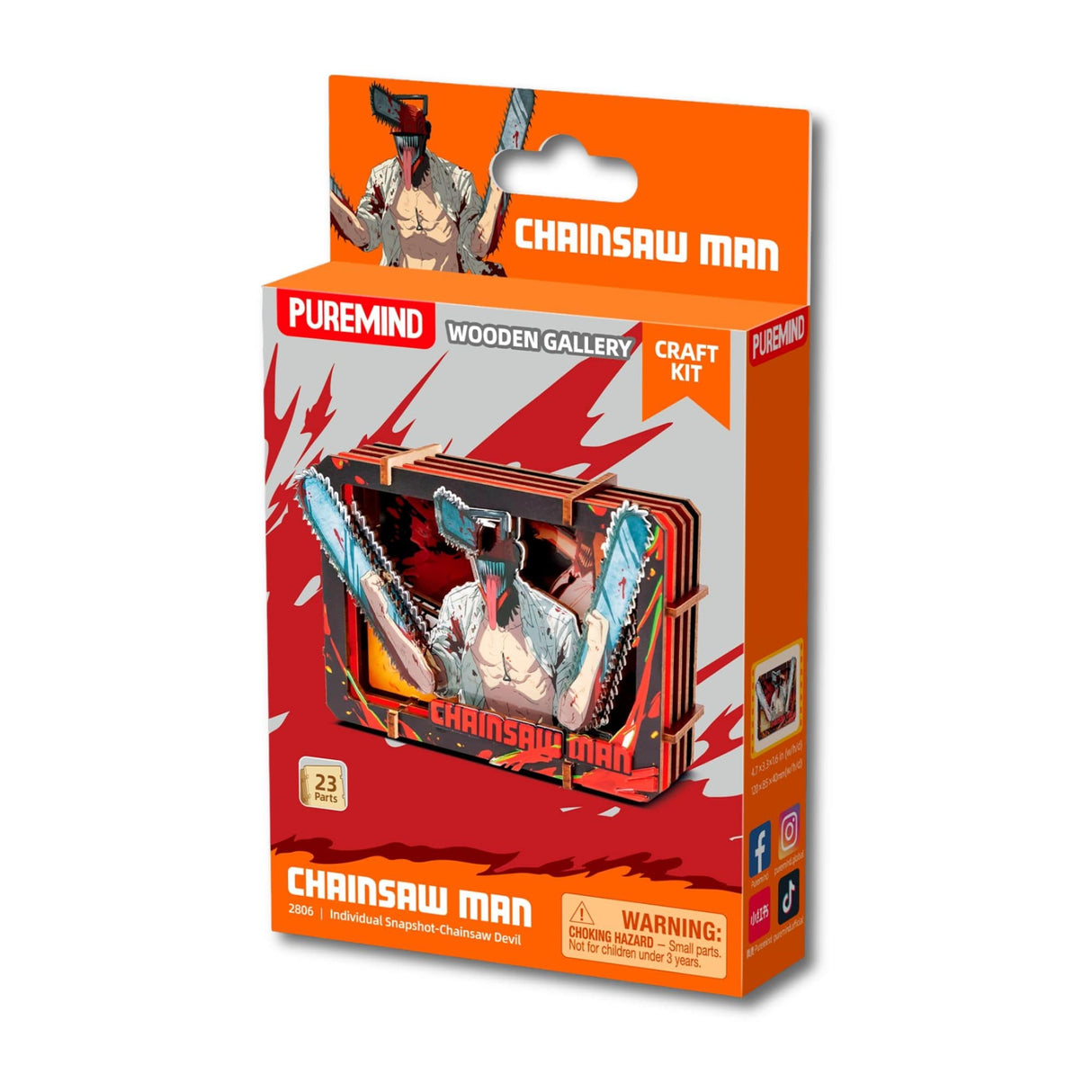 Puremind - Puzzle 3D Chainsaw Man Wooden Gallery Chainsaw Devil