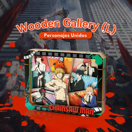 Puremind - Puzzle 3D Chainsaw Man Wooden Gallery Characters United