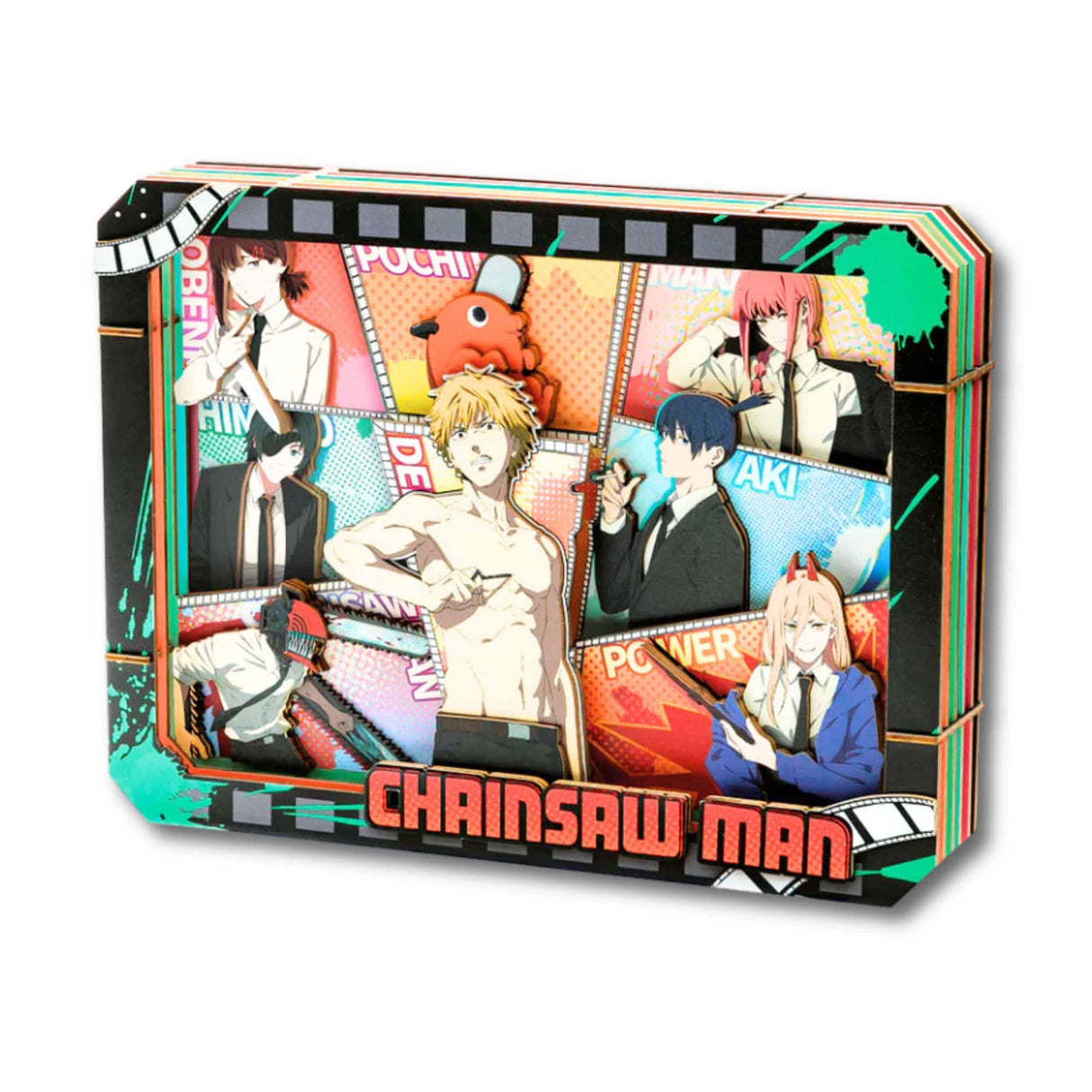 Puremind - Puzzle 3D Chainsaw Man Wooden Gallery Characters United