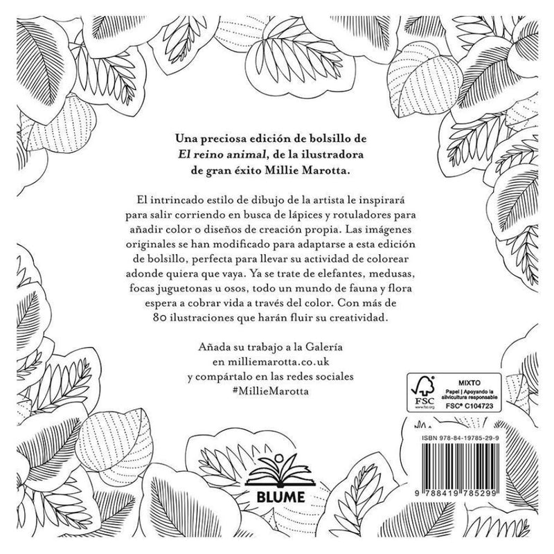 Reino Animal: Miniaturas para Colorear - Millie Marotta – Dibu Chile