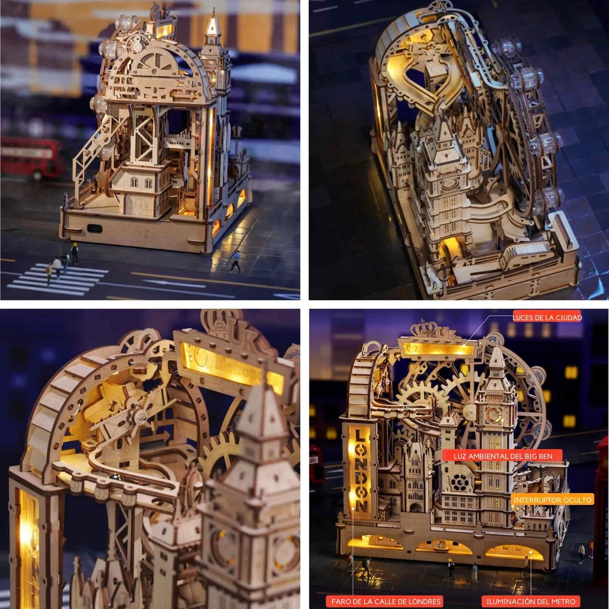 Rokr Amusing Table Game - Puzzle 3D Marble Travel London