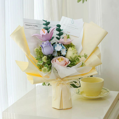 Rokr Floral Art - Puzzle 3D Ramo de Flores Spring Time Bouquet