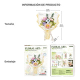 Rokr Floral Art - Puzzle 3D Ramo de Flores Spring Time Bouquet
