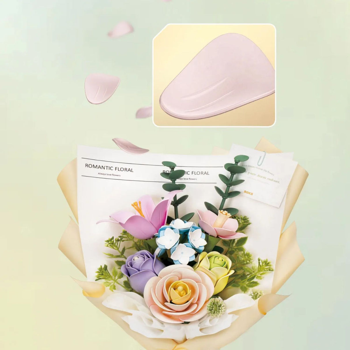 Rokr Floral Art - Puzzle 3D Ramo de Flores Spring Time Bouquet